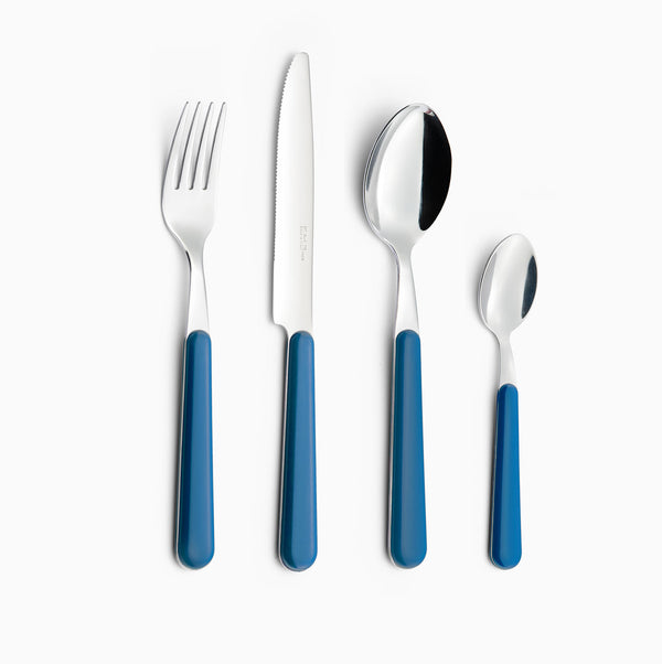 online Servizio Set di Posate 24 pezzi in Acciaio Inox Eme Brio Azzurro 3