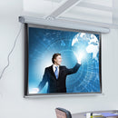 Schermo di Proiezione 84 Pollici Motorizzato Home Cinema Bianco 