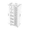 Mobile 4 Cassetti 5 Ripiani 172,6x65,4x29,6 cm in MDF Yada Bianco