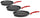 Set 3 Poêles Ø20-24-28 cm en Aluminium Moulé Anti-Adhésif Olympia Love