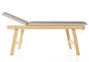 Lettino da Massaggio Visita Fisioterapia Fisso 2 Sezioni 190x70x75 cm 200Kg Beige