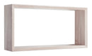 Mensola Cubo da Parete 70x35x15,5 cm in Fibra di Legno Artù Rovere Sagerau
