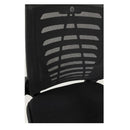 Poltrona direzionale da ufficio in tessuto microforato nera Kizi