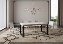 Tavolo Allungabile 200-304x90x77 cm Tecno Premium Cashmere Telaio Antracite 
