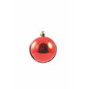 Set 16 Palle di Natale Ø8 cm in Plastica con Borsa Rosso