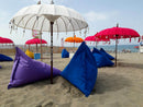 Poltrona a Sacco Pouf Sdraio in Acrilico Pomodone Milk Rosso
