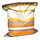 Coussin de fauteuil pouf en nylon Fadi Yellow Line