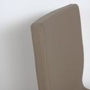 Sedia 40/44x42x86 cm Baffy gambe Antracite in Similpelle Tortora