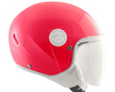 Casco Demi-Jet per Bambini Visiera Lunga CGM Magic Mono 205A Rosa Fluo Varie Misure