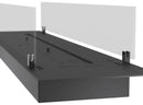 Bruciatore a Bioetanolo da Incasso 150x32x15 cm Insert Slim 1500 Nero con Vetro