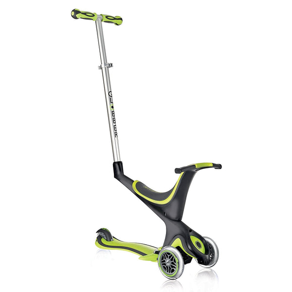 prezzo Trottinette Poussette Tricycle 3 roues Evo 5 en 1 Globber Vert