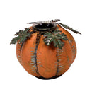 Portacandele metallo zucca arancione 1pØ20xh14,5