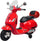 Piaggio Vespa GTS Électrique 12V avec Top Case pour Enfants Rouge