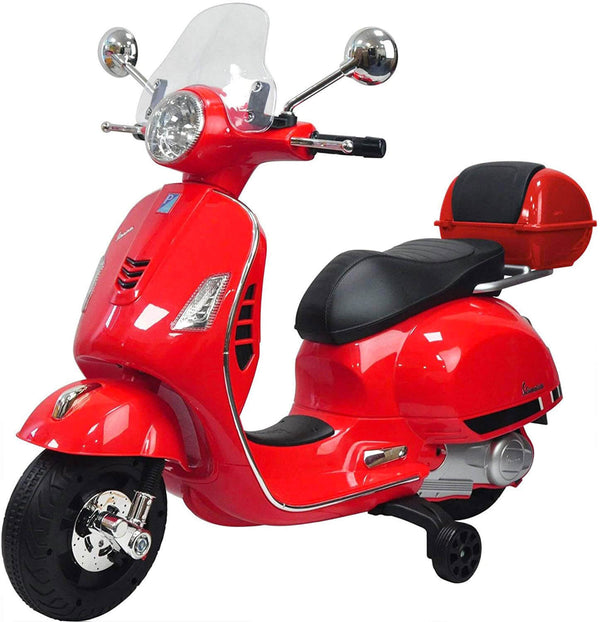 Piaggio Vespa GTS Électrique 12V avec Top Case pour Enfants Rouge online