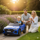 Macchina Elettrica per Bambini 12V Licenza Ufficiale Audi SQ8 E-Tron con Telecomando e Sedile Pelle Blu