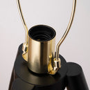 Lampada da Tavolo Ø30x62 cm E27 Paralume in Metallo Oro