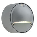 Lampada a Semi Incasso Tondo con Visiera Colore Alluminio per Esterno Linea Route Livos