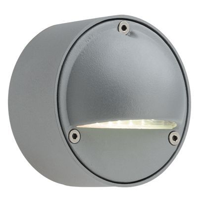 Lampe Semi-Encastrée Ronde avec Visière Couleur Aluminium pour Route Extérieure Ligne Livos sconto