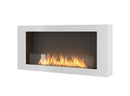 Camino a Bioetanolo da Parete 120x56x16,5 cm Murall 1200 Bianco con Vetro