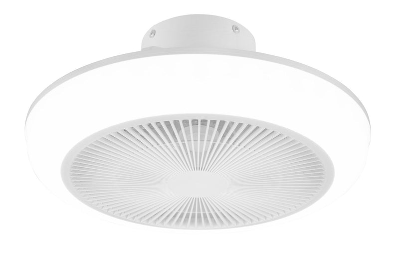 Plafoniera con Ventilatore da Interno a LED Ø46 cm Plastica Bianca