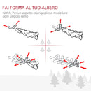 Albero di Natale Artificiale 180 cm 696 Rami  Pino Verde