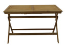 Tavolo Allungabile Pieghevole da Giardino 120/160x70x75 cm in Legno Naturale