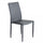 Chaise Cammie 41x50x91 h cm en simili cuir gris foncé
