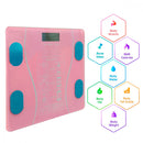 Bilancia Pesapersone Digitale Max 180 Kg in Vetro con App Bluetooth Rosa 