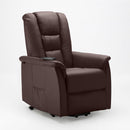 Poltrona Alzapersona Elettrica 1 Motore 68x77x109 cmin Similpelle Marrone