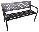 Panchina da Giardino 2 Posti in Acciaio Fadi Boulevard Nera