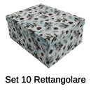 Set 10 Scatole Rettangolari in cartone