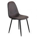 Sedia Avril 43x54x84 h cm in Plastica Marrone