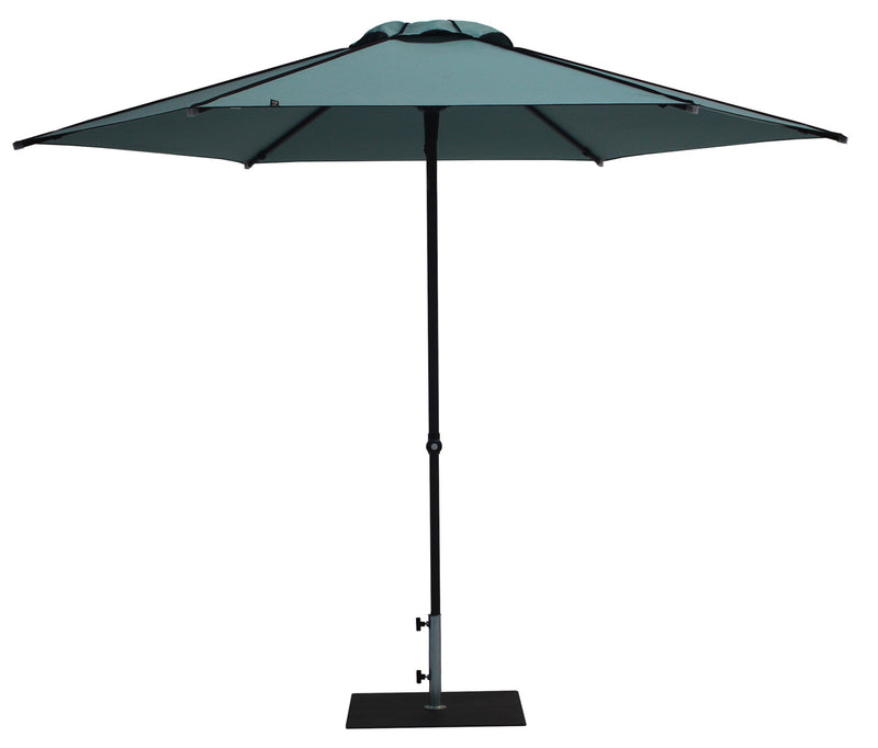 Ombrellone da Giardino Ø3 m Palo Ø38 mm in Alluminio Tessuto Dralon Acrilico Border Aguademar