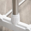 Stender Porta Abiti Estensibile 93-172x42x95-162,5 cm in Acciaio