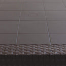 Tavolo Houston 150x90x74 h cm in Wicker Marrone