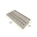 Kit Cassetto Organizzatore e Telaio per Armadio 900 mm in Alluminio e Plastica Emuca Grigio Pietra