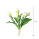 Set 3 Fiori Artificiali Tulipano per 5 Fiori 43 cm 