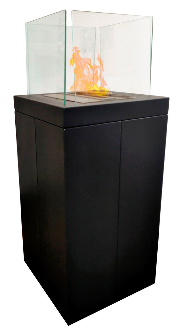 acquista Camino a Bioetanolo da Pavimento 42x42x103 cm Devil Nero