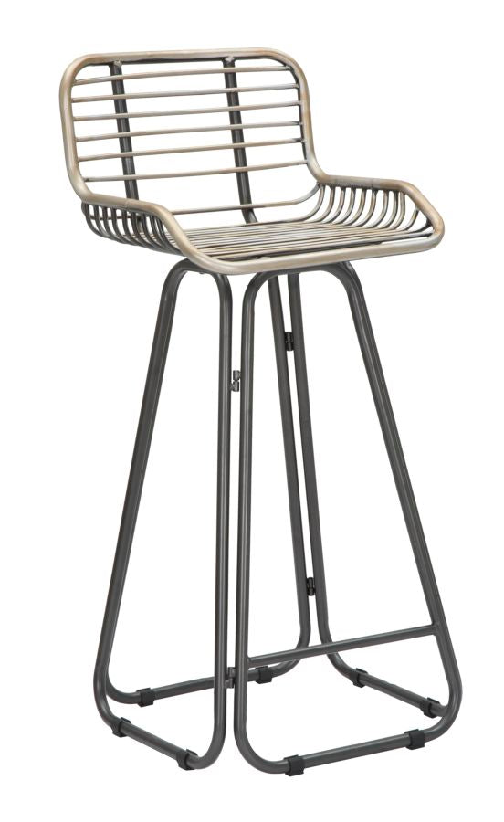 Tabouret Dublin 45x45x102 cm en fer gris et vert prezzo