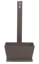 Fontana da Giardino con Rubinetto Vaschetta e Base Belfer 42/QVR Tortora