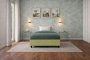 Letto Singolo Contenitore Imbottito Microfibra Tè Verde BoxMax Varie Misure