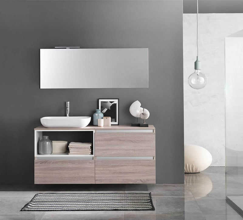 Mobile da Bagno sospeso Ibiza 17 Tabacco Chiaro TFT