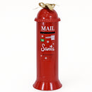 Cassetta Postale di Babbo Natale Letterina Rosso Decorazione Natalizia 30x89 cm