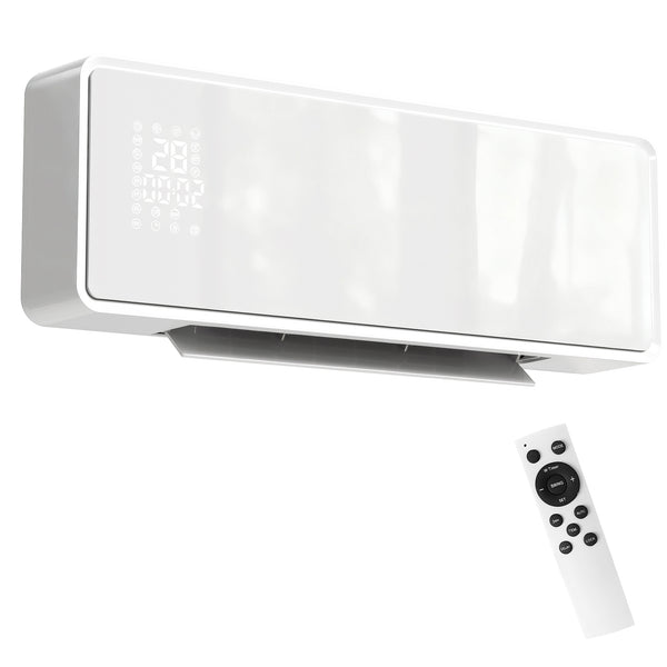 acquista Stufa Ceramica 2000W a Parete con 3 Modalità Timer Telecomando e Blocco Bambini Bianco