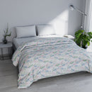 Trapunta Invernale Karma in Poliestere Bouquet Blu Varie Misure