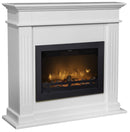 Cornice per Camino in Legno MDF 98x34x93,8cm Ruby Fires Elda Bianco Crema