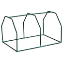 Mini Serra da Giardino e Balcone 99x71x60 cm in Plastica PE e Acciaio con Chiusura a Zip