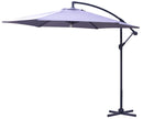Ombrellone da Giardino Decentrato Ø3m in Metallo Hawaii Grigio