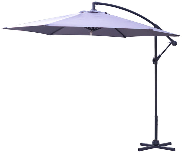 Parasol de Jardin Décentralisé Ø3m en Métal Hawaï Gris online