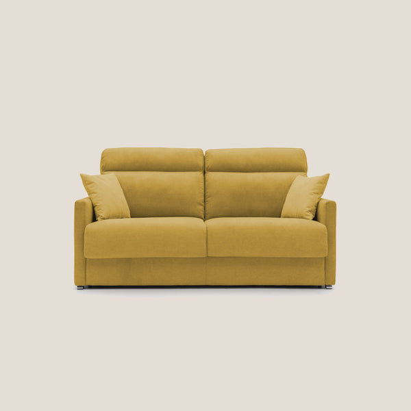 prezzo Canapé lit 3 places 196x102x97 cm en tissu jaune